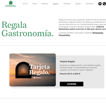 Camivell web pantalla